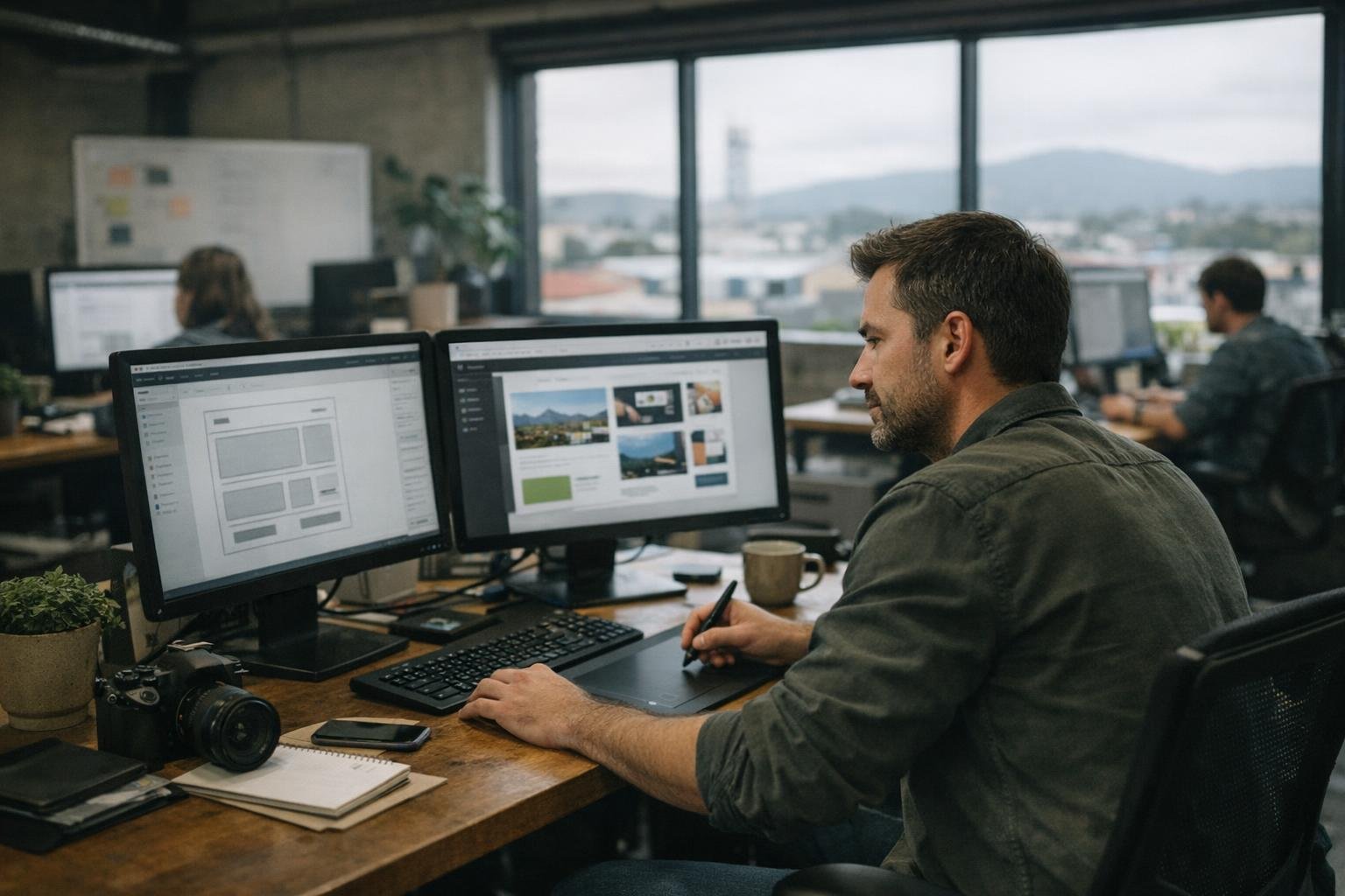 Content Management System in Website Design: Content Management System is software that allows users to create, edit, publish — visual guide
